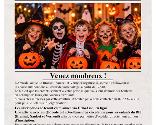 Soirée Halloween pour les élèves Soirée Halloween pour les élèves